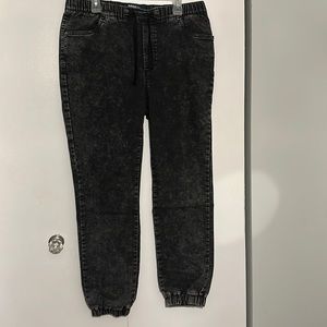 Adidas denim style joggers